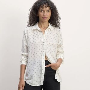 🆕EVERLANE The Must-Have Shirt in Washable Silk